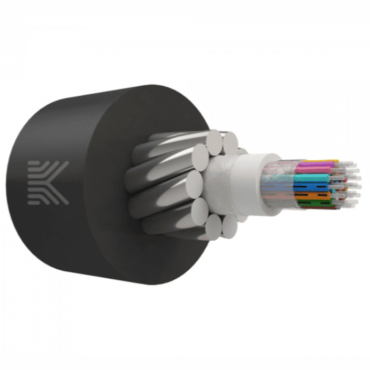 Оптический кабель в грунт G.652.D, 48 волокон, 8 кН